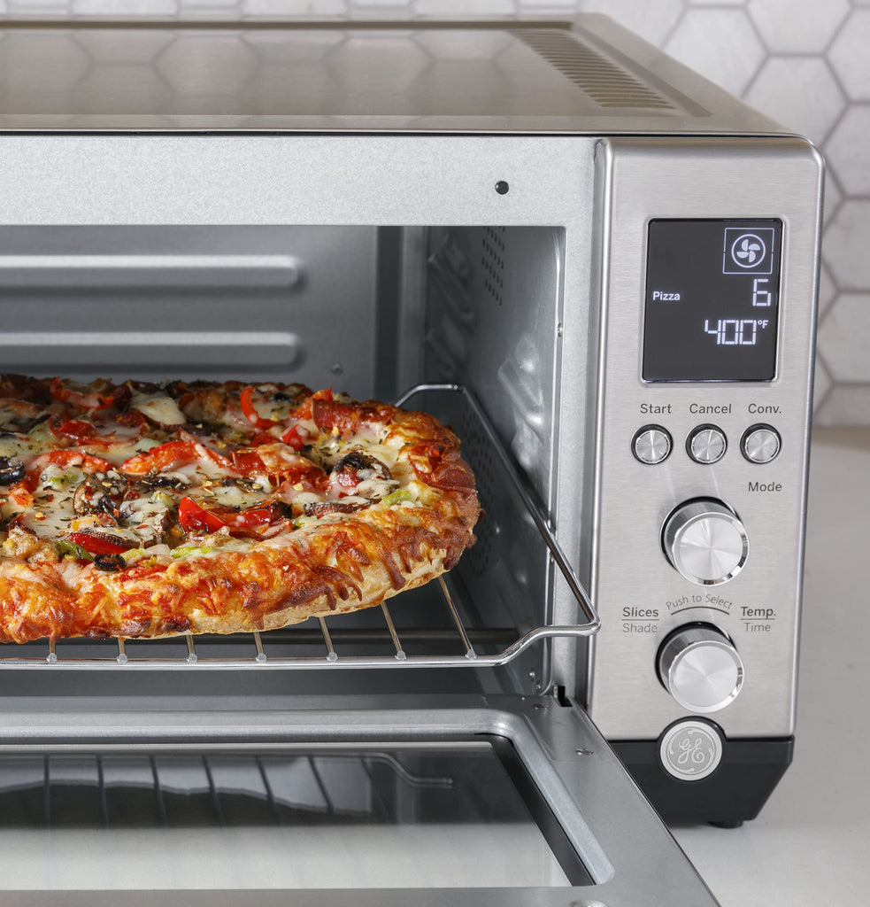 GE Convection Toaster Oven | Calrod Heating Technology | Large Capacity Toaster Oven Complete With 7 Cook Modes &