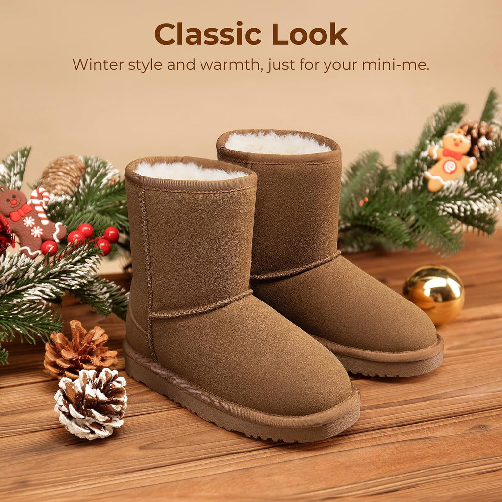 Girls Boots Kids Boys Winter Mid Boot