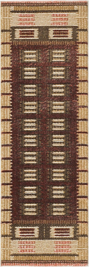 Home Nordic Rust 2' x 6' Area Rug - Easy Clean, Non Shedding, Bed Room, Living Room, Dining Room, Kitchen (6' Runner)