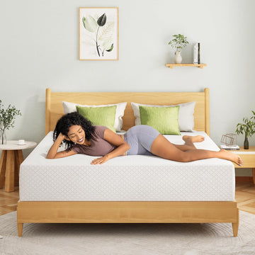 Queen Mattress 12 Inch, Green Tea Memory Foam Mattress, Medium Firm | Bed Mattress in A Box, Cooling Green Tea Gel