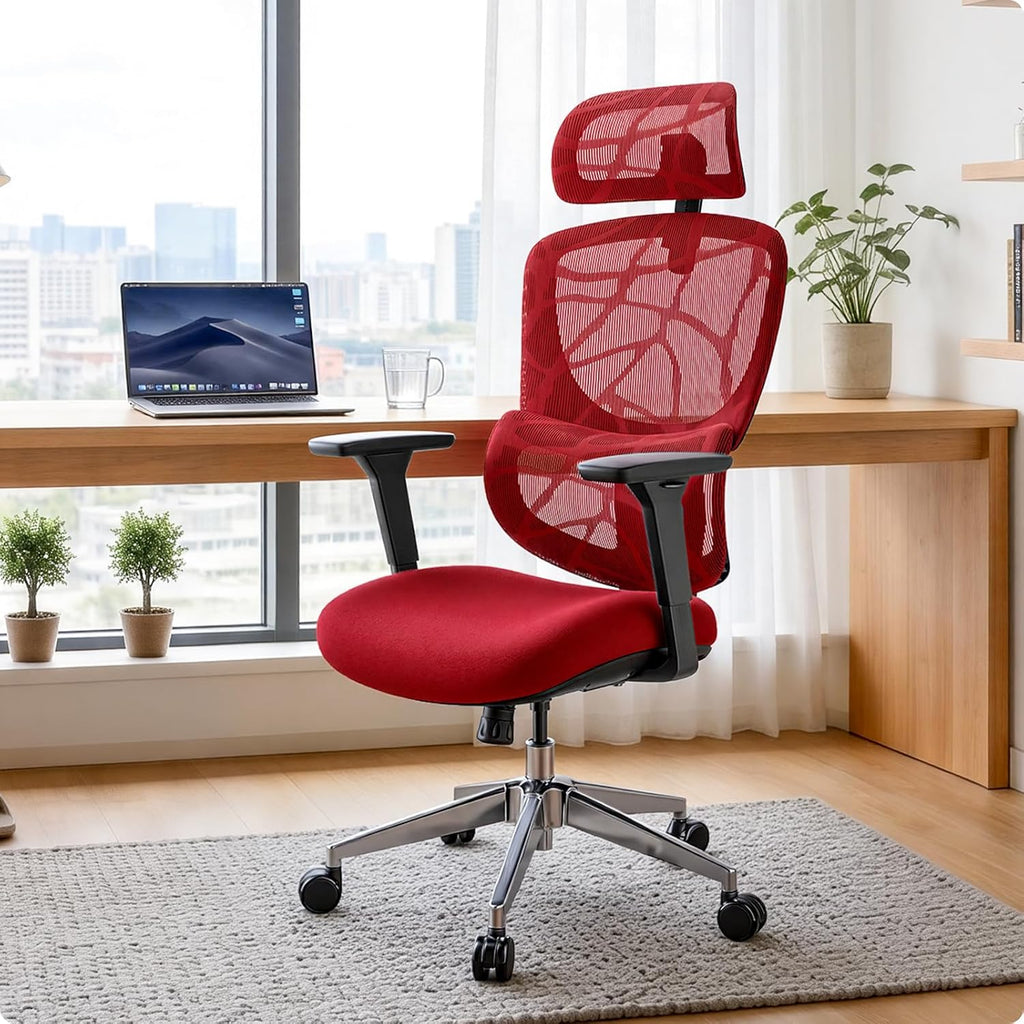 Ergonomic Office Chair Big & Tall Gaming Chair - High-Adjustable Lumbar Support, 4D Armrests, 2D Headrest, 90°~135°