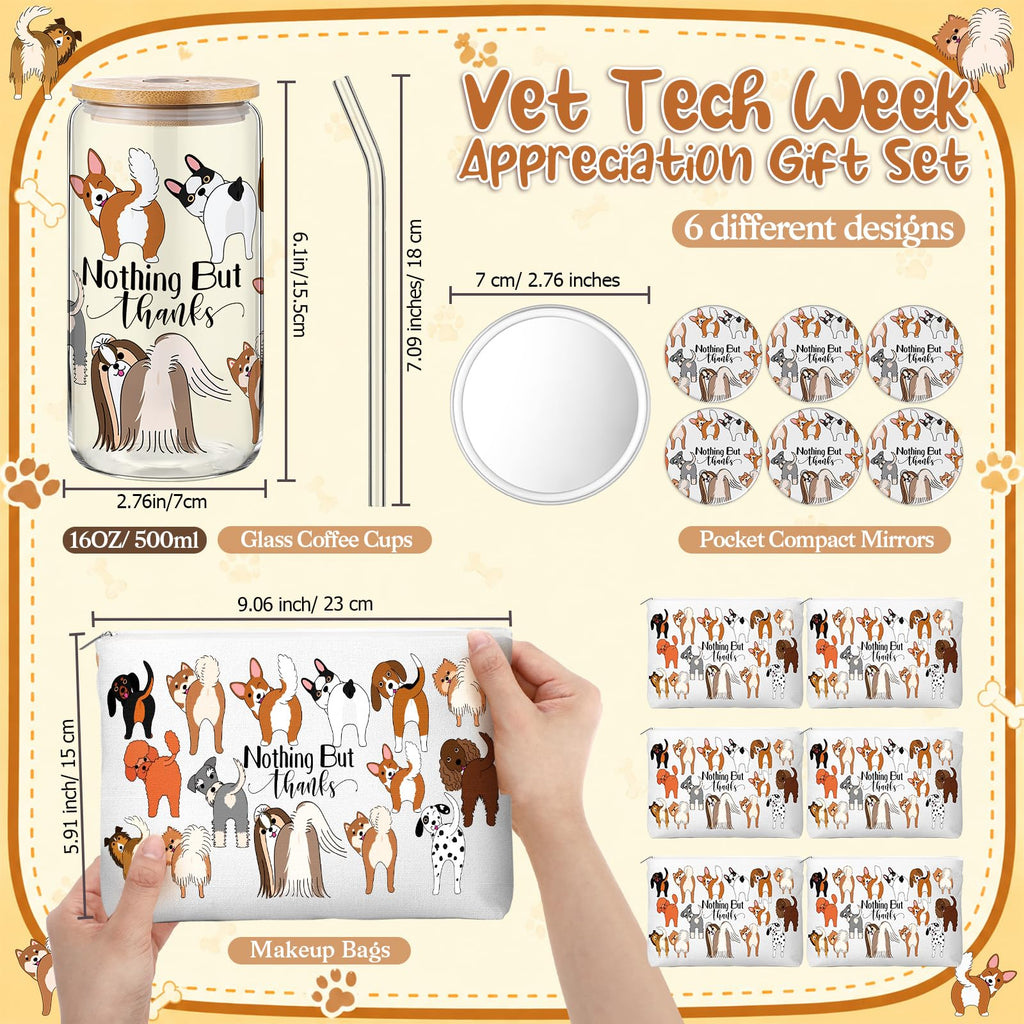 6 Set Vet Tech Week Appreciation Gifts Bulk Dog Thank You