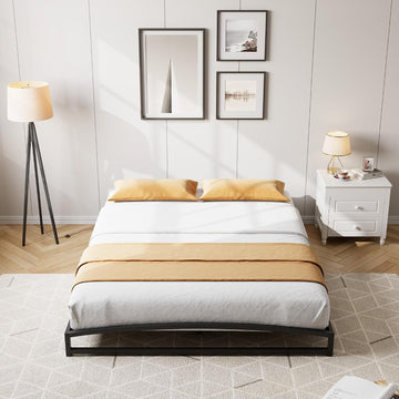 Low Bed Frame Queen Size - Black