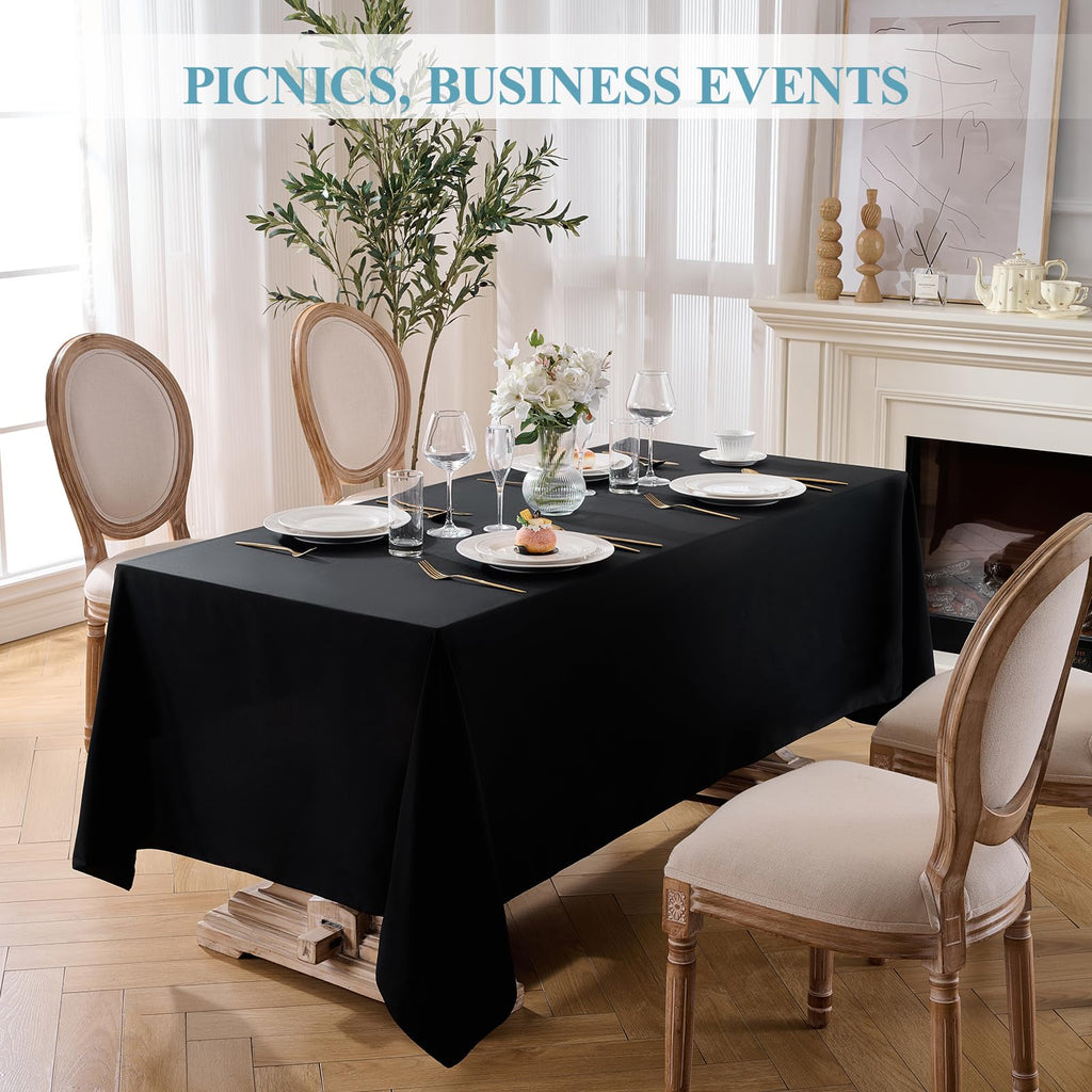 Everyday Series Rectangle Tablecloth 60" x 102" 10 Pack Black