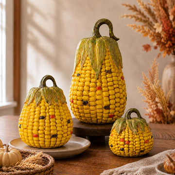 Fall Decorations Pumpkins for Decorating - Set of 3