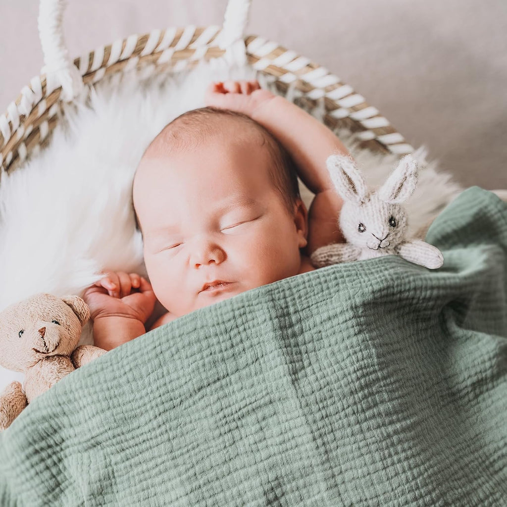 Muslin Swaddle Blankets for Boys and Girls, Pack Baby Blankets for Girl Boy, Receiving Blanket, Baby