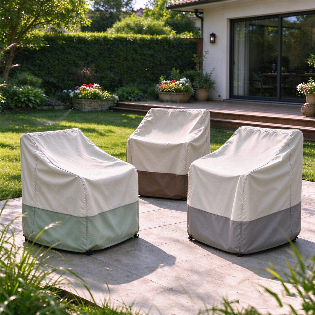 Outdoor 2 Pack Medium 38 x 35 x 33 Inch, Heavy Duty Waterproof Deep Seat Lounge Slipcovers, Windproof UV Resistant