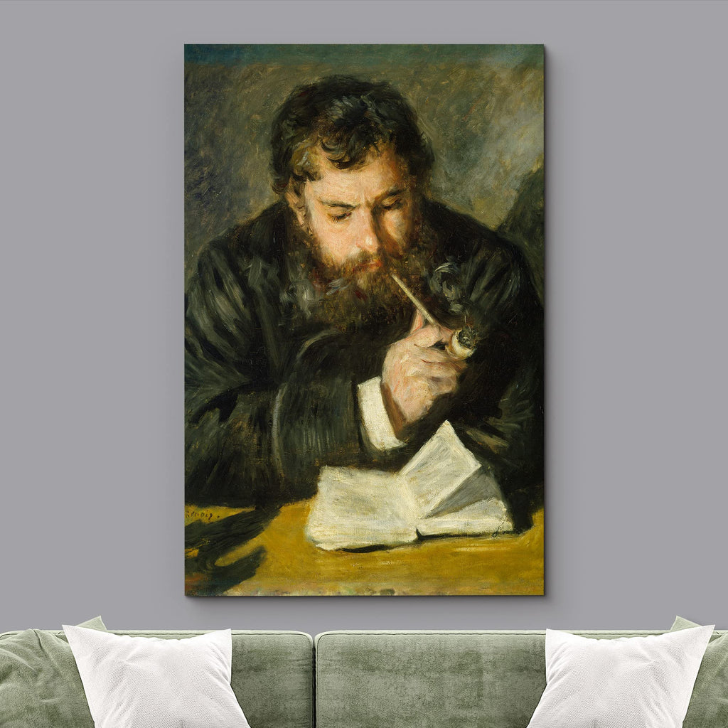Canvas Print Wall Art The Reader Renoir Claude Monet Classical Illustrations Fine Art Decorative Vintage Watercolors