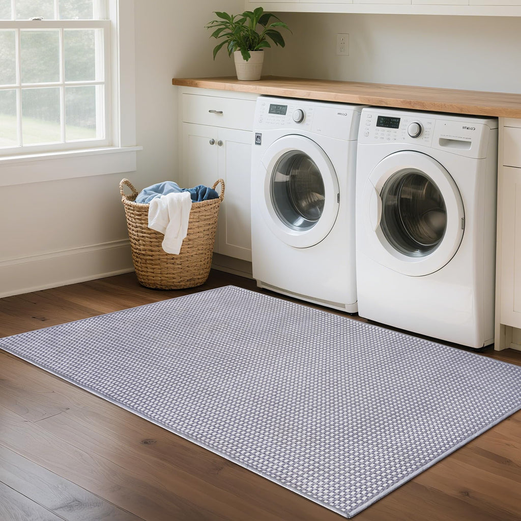 Area Rug Entryway Runner Kitchen Rugs Non Slip Washable Gray