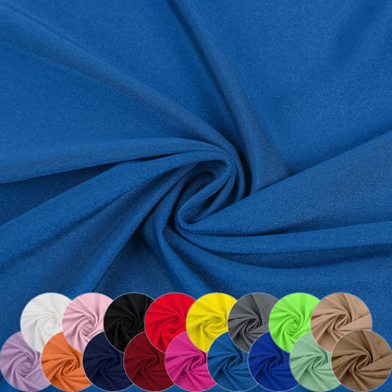 Nylon Spandex Fabric, 80% Nylon, 20% Spandex, Swimwear, Activewear Fabric 4 Way Stretch Sports, Dance, Yoga (Blue, 3