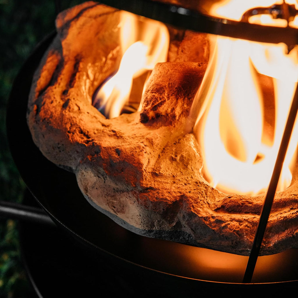 13.25 Inch Big Red Campfire Compact Outdoor Portable Tabletop Propane Heater Fire Pit Bowl for Camping, Tailgating