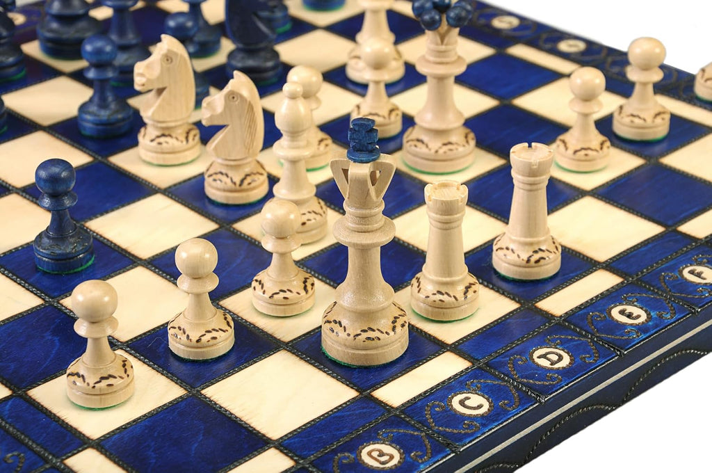 The Senator Chess Set (Blue)