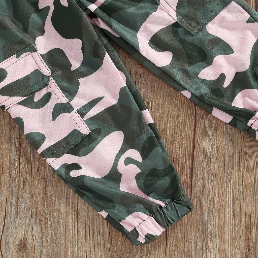 Toddler Girls Clothes 1T Fall Outfits Sweatshirt Camo Pants Set