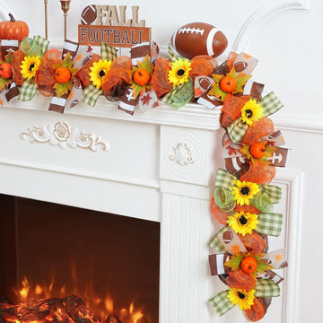 Thanksgiving Football Garland, Football Decorations, Autumn Decor