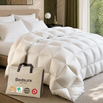 PureWoven Feather Down Comforter, All Season Duvet