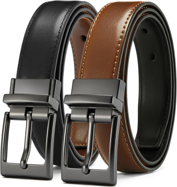 1" Boys Reversible Dress Belt 1 Piece - Leather Belt for Kids