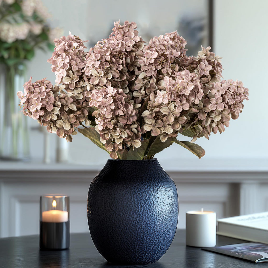 Fake Silk with Stems, Brown Fall Artificial, Winter Artificial for Decoration Vase Indoor and Outdoor 24"(Brown ) 8PCS