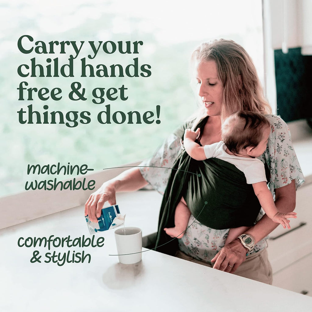 Luxury Ring Sling Baby Carrier, Soft Linen Blend Baby Sling, Baby Wrap, Wear Your Little One Close to Your Heart