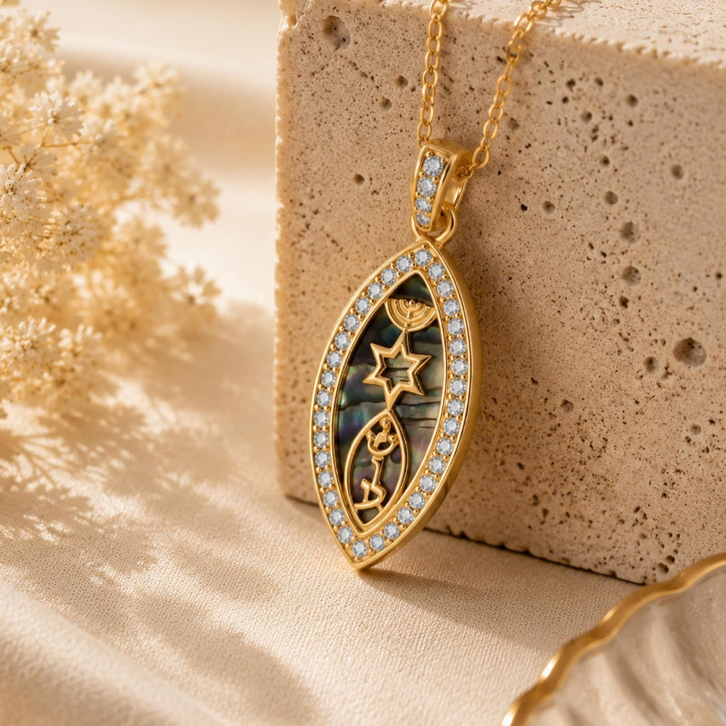 Hanukkah Necklace 925 Sterling Silver Jewish Jewelry Gifts