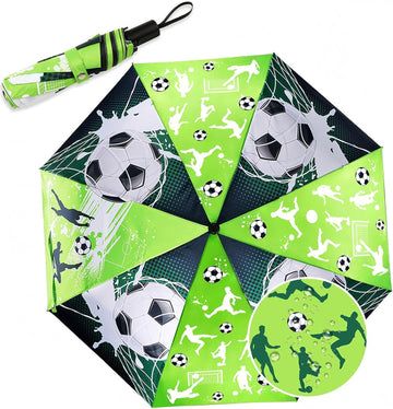 Kids Compact Folding Umbrella for Backpack Pocket Bag, Colour-changing Wet Dry Umbrella, Water Reacting, Windproof