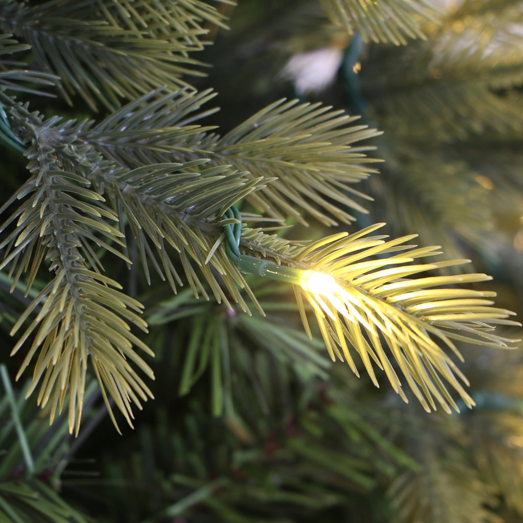 Stuff 7' Premium Douglas Fir Artificial Christmas Tree, Pre-lit with LED Lights, Full Shape (7ft)