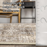 Washable 2x6 Runner Rugs - Large Boho Rugs for Living Room Stain Resistant Carpet Vintage Tribal Rug