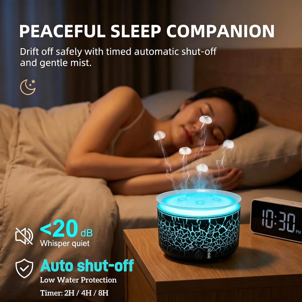 Multi-Spray Aroma Diffuser, Jellyfish Essential Oil Diffuser 360ml