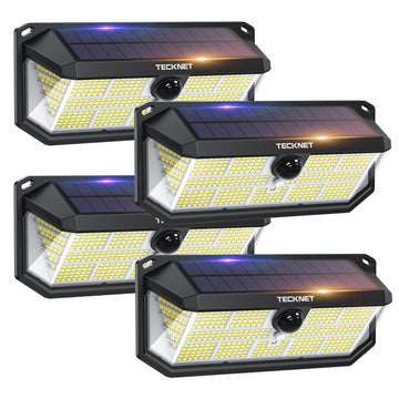 Solar Lights Outdoor 495 LED Motion Sensor Waterproof Wall Lights
