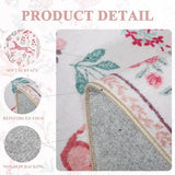 2x10 Rug for Hallway, Washable Kitchen Runner Rug with Non Slip Backing, Soft Low Pile Vintage Anima