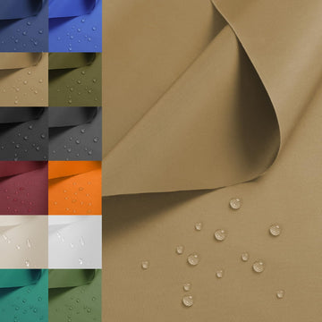 Waterproof Nylon Fabric 420D Twill Fabric by the Yard 58x36 Inch Khaki