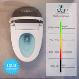 Smart Toilet with Built-In Bidet, Powerful Dual Flush, 12-Inch Rough-In, ADA Comfort Height, Auto Open and Close, Heated Seat, Night Light