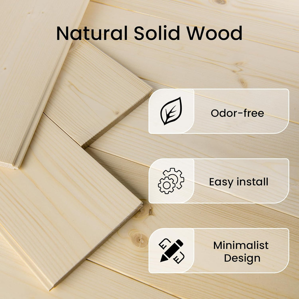 Double 36"x80" Bypass Barn Door with 6.6FT Track Hardware Kit Included, Unfinished Solid Wood, DIY S