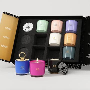 Luxury Aromatherapy Scented Candle Gift Set 9 Votive Candle Archive Set Packed to Perfection in Premium Magnetic Gift - Set of 9
