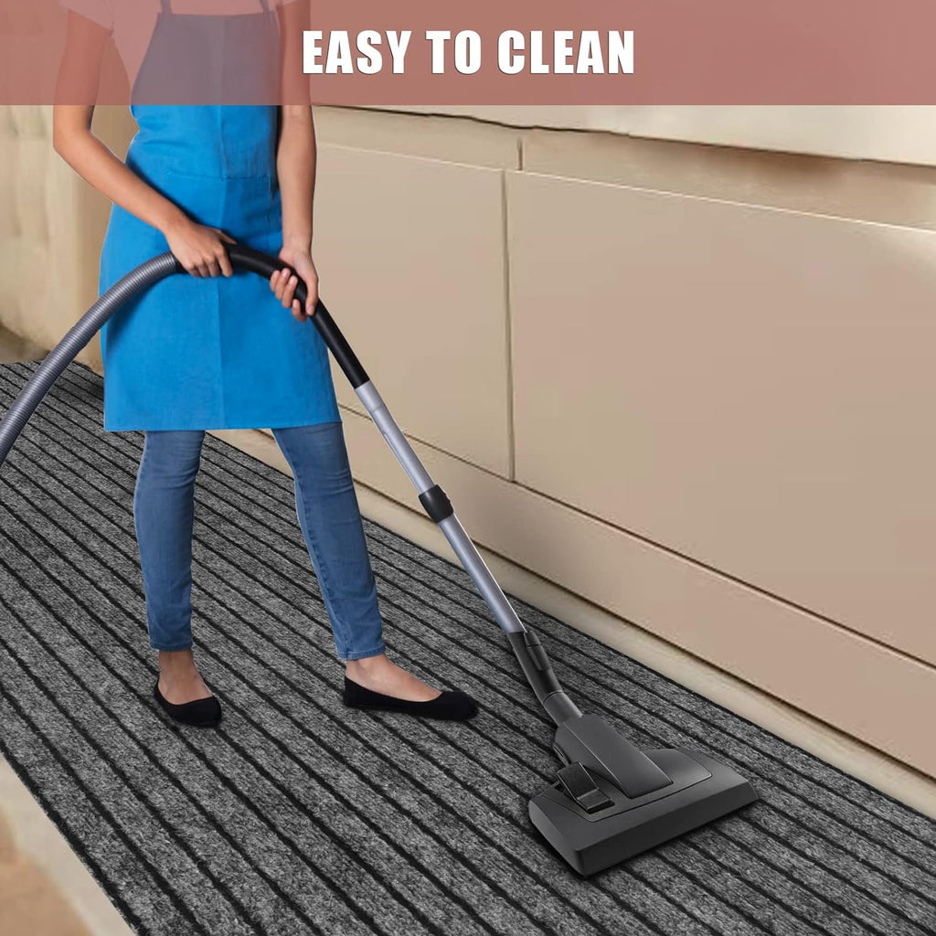 Runner Rug 2 ft x 6 ft Indoor/Outdoor Low Profile, Hallway, Kitchen, Patio, Deck Area, RV, Entryway, Garage, with