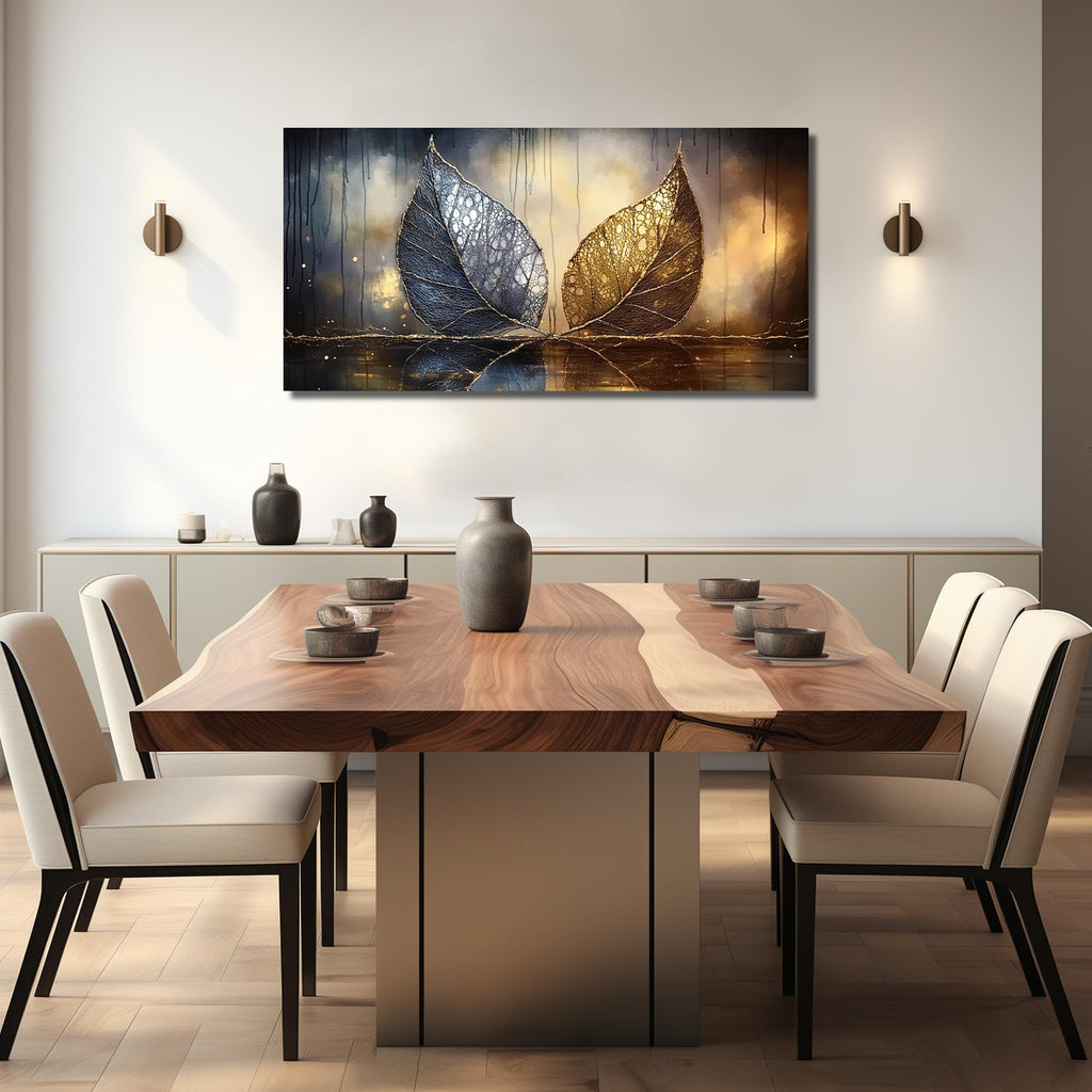 Abstract Wall Art Gold Leaf Wall Art
