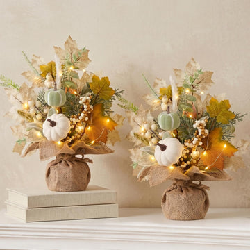 Fall Thanksgiving Table Decorations, Centerpieces for Tables - Set of 2