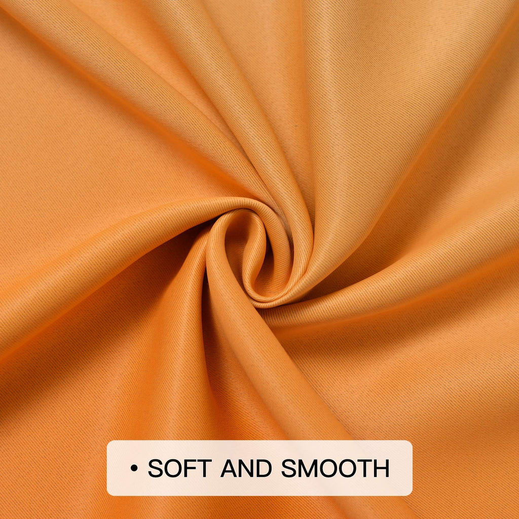 Grommet Ombre Blackout Orange and Blue Curtains, W52 x L63 inch