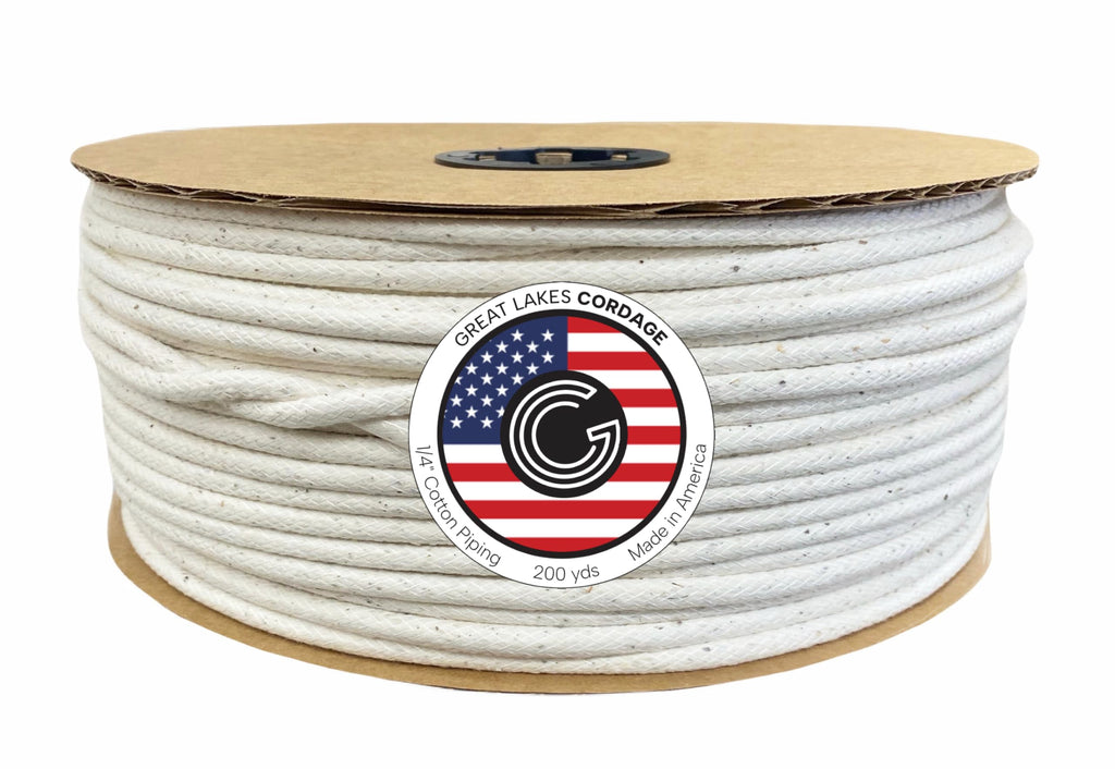 1/4" Cotton Piping Cord, Size 2 (200 Yards)