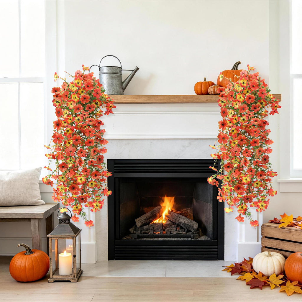 Artificial Fake Fall Flowers Plants for Outdoors Mums Home Decor