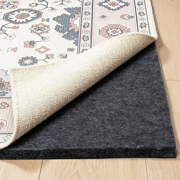 Felt Rug Pad - 1/2 9x12 Foot Extra Large Area Liner for All Floors and Trims, Thick Pad for Hardwood Floors Under - Set of 108