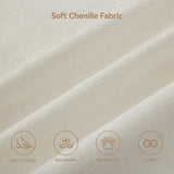 Luxe Oversized Lounge Chair and Ottoman — Beige Chenille