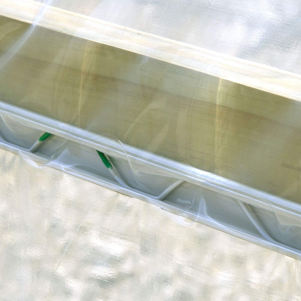 Wire Pack Sized 6' 6" | Greenhouse Film PVC Coated Spring Lock for Attachment of Plastic Poly Film or Shade Cloth