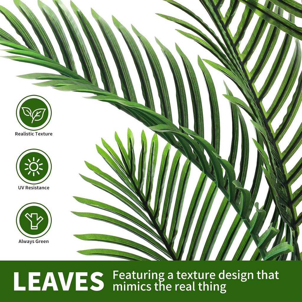 6FT Artificial Palm Tree with Hand-Woven Basket