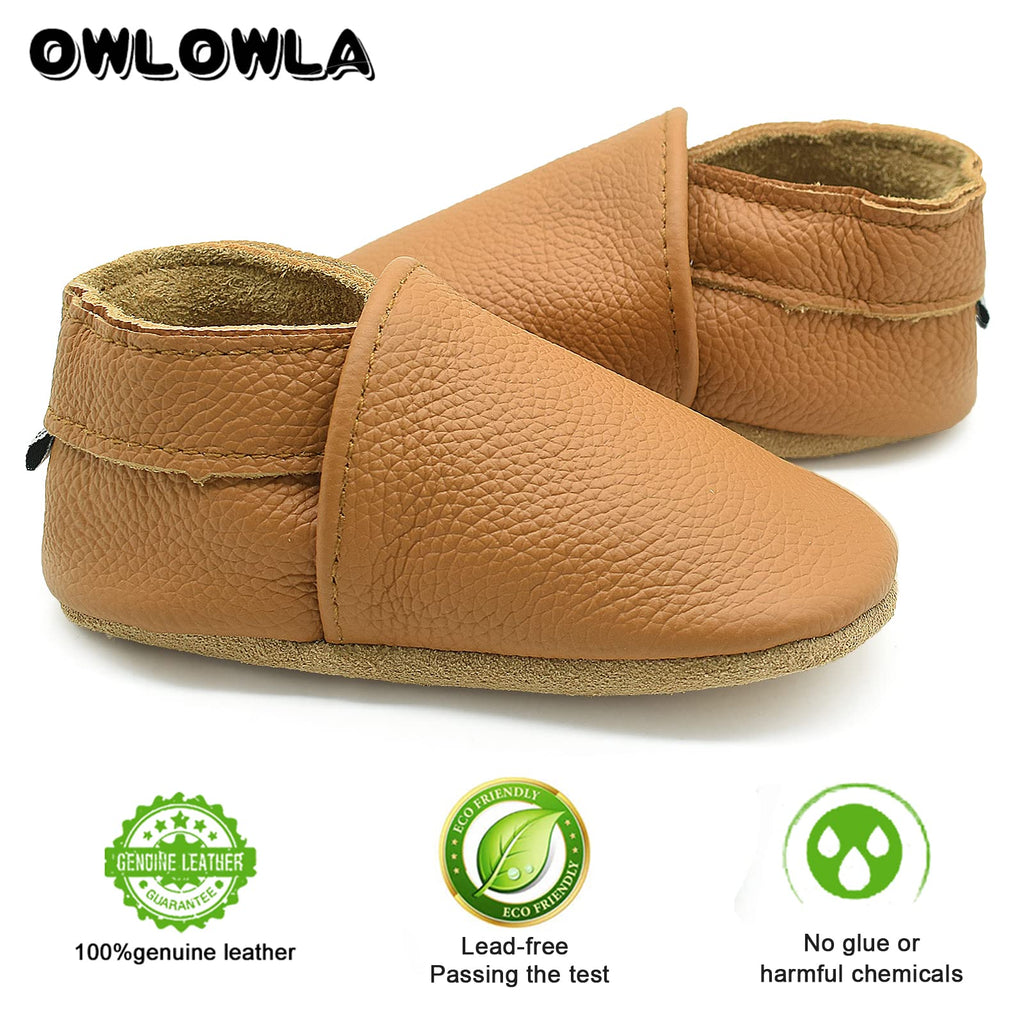 Soft Sole Baby Shoes Leather Moccasins Girls Boys