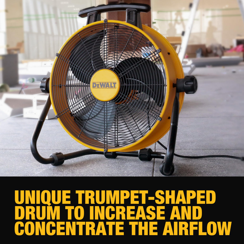 18 Inch Floor Fan, 180° Adjustable Tilting Drum Fan DXF1840