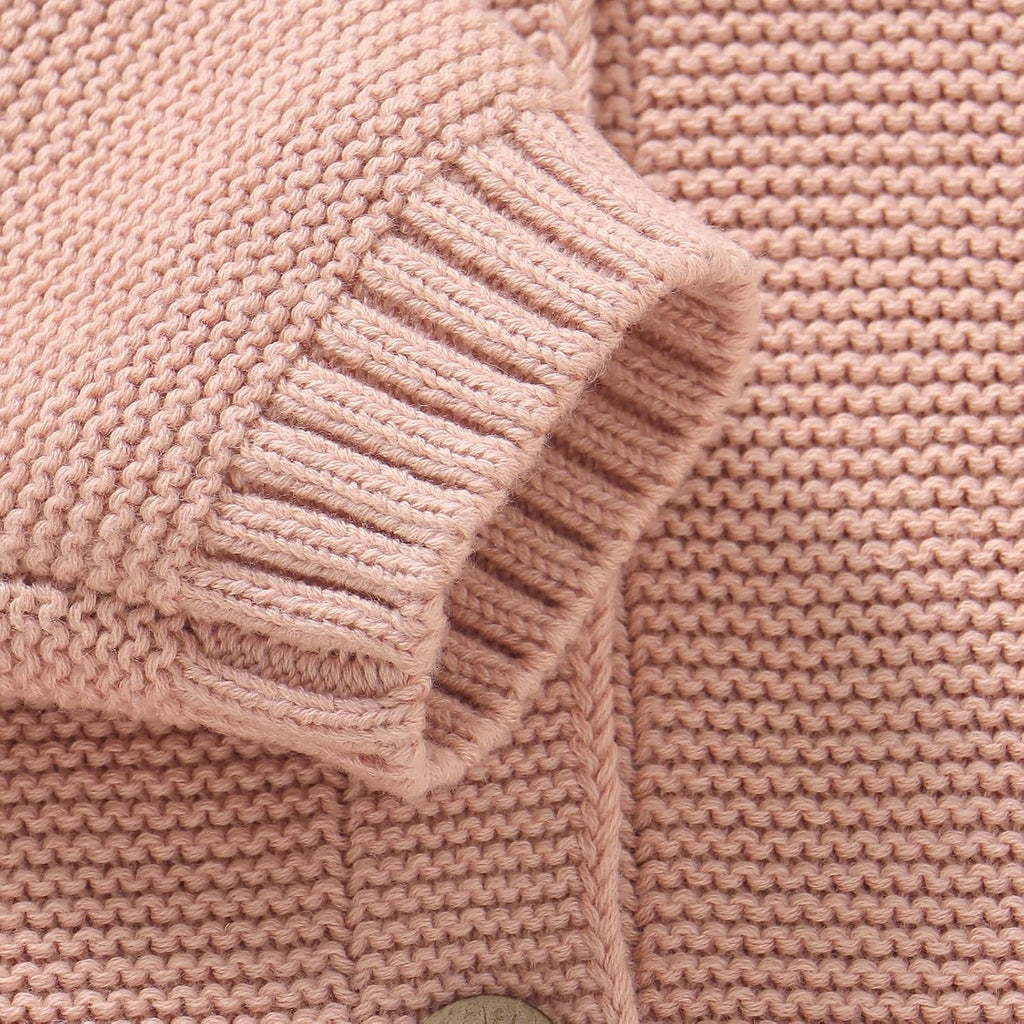Baby Toddler Cotton Cardigan, Solid Color Sweater, Boys and Girls