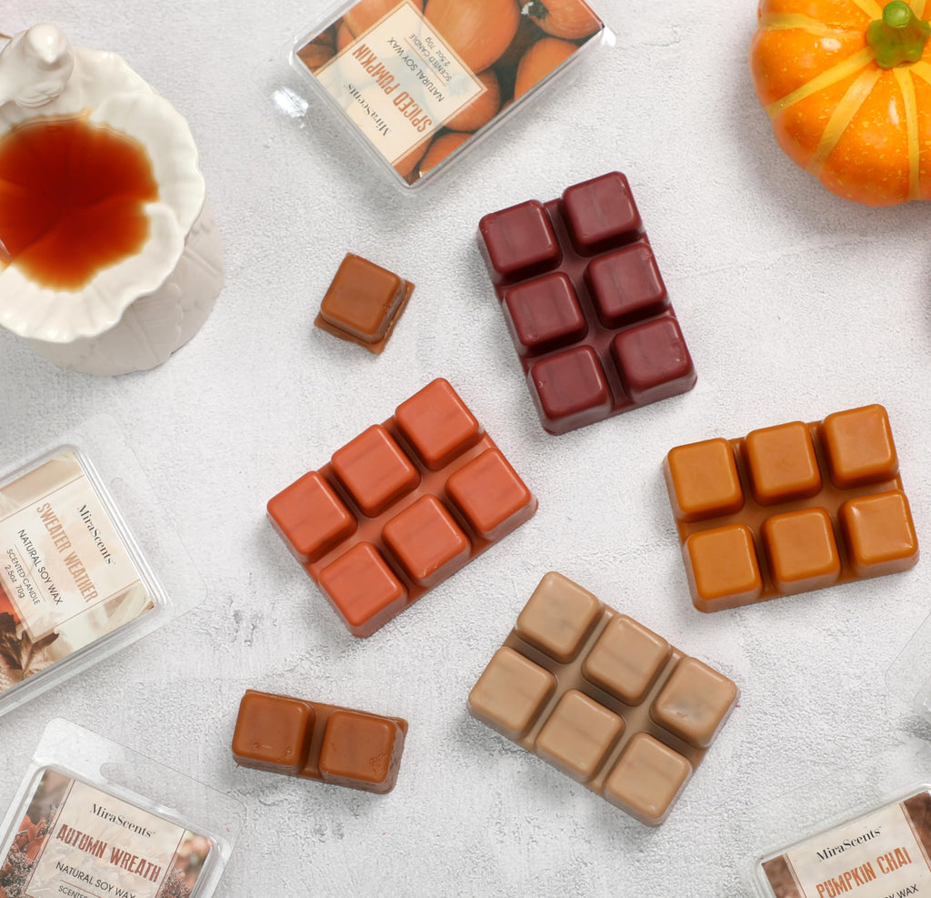 Fall Scented Wax Melts, Wax Cubes Strong Scent for Wax Warmer