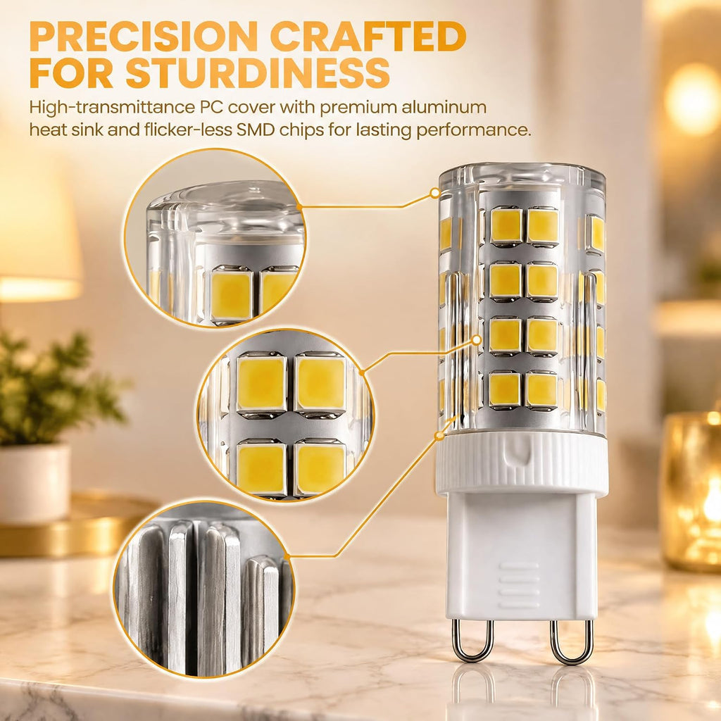 G9 LED Bulb 2.5W 2700K Dimmable 120V for EmeryAllen EA-G9-2.5W-001-279F-D