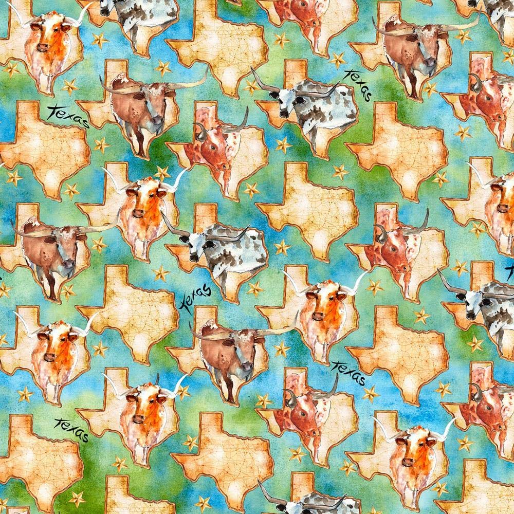 Fabrics Longhorns Texas Longhorn Symbols | Casa Home Living