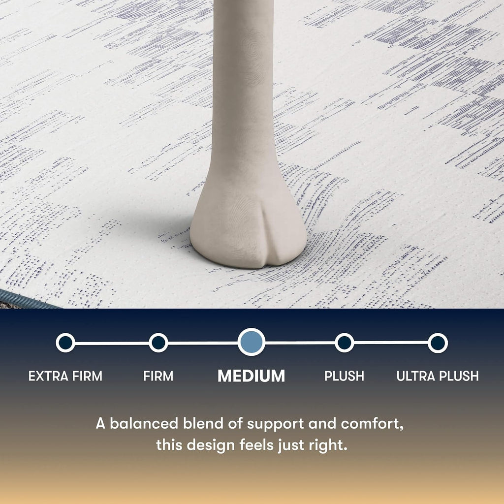 Perfect Sleeper Port Huntington 13.5" Medium Cal King Hybrid Mattress | 5 Support Zones, 4 in 1 Coils, and Cooling